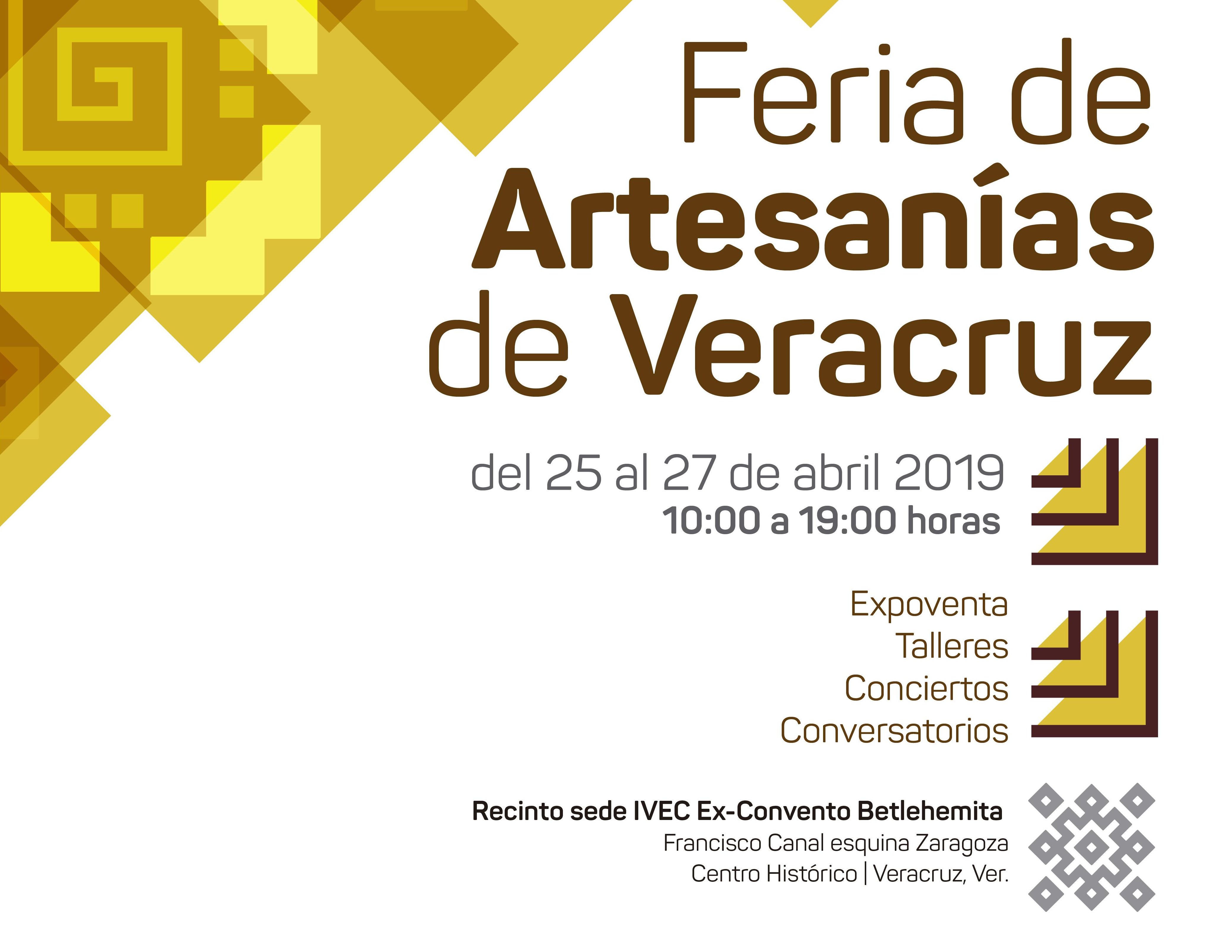 Feria de Artesanías de Veracruz del 25 al 27 de abril