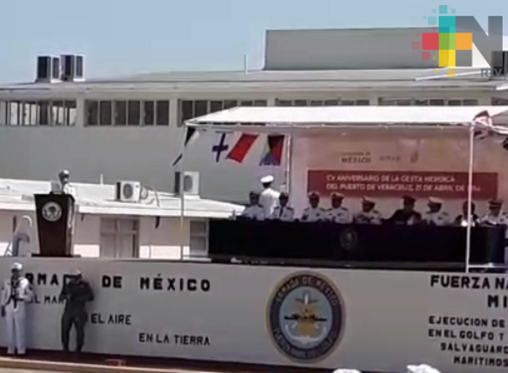 En Tuxpan conmemoran el 105 aniversario de la defensa patriótica del puerto de Veracruz