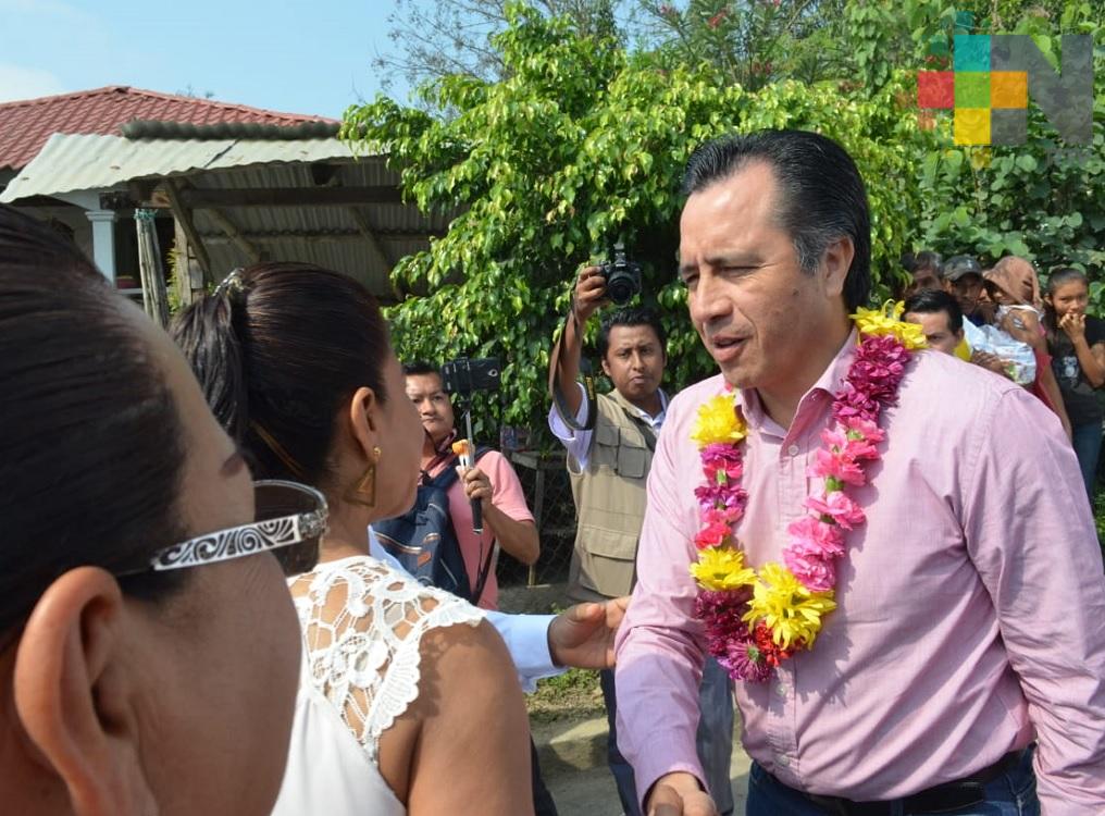 Se reunió el gobernador Cuitláhuac García con habitantes de la zona norte del estado