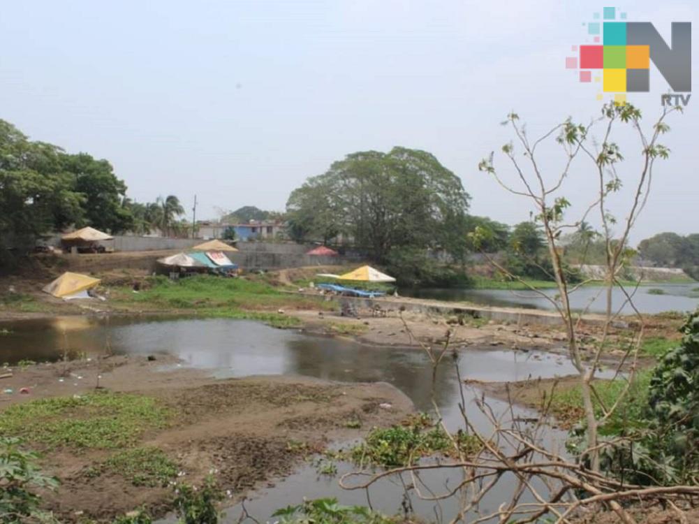Niveles del río Jamapa disminuyen drásticamente a consecuencia del estiaje