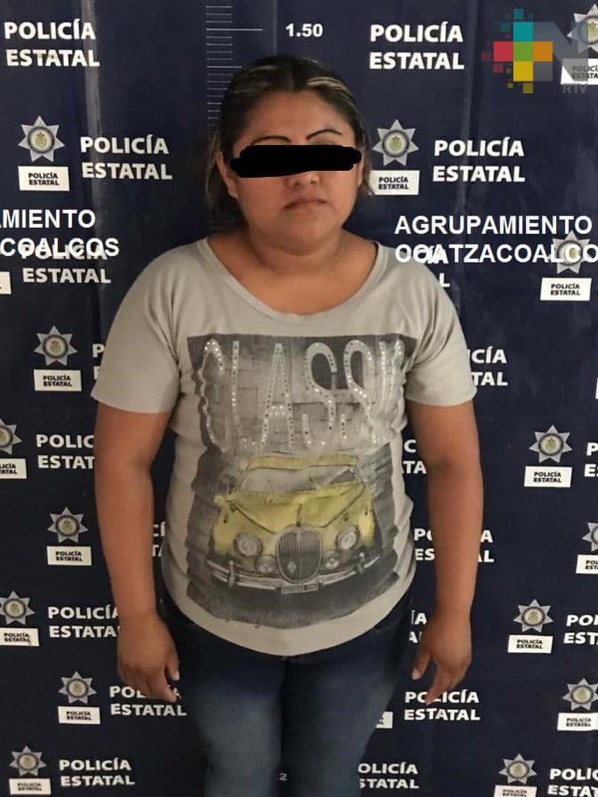 Detiene SSP a mujer por delitos contra la salud, en Coatzacoalcos