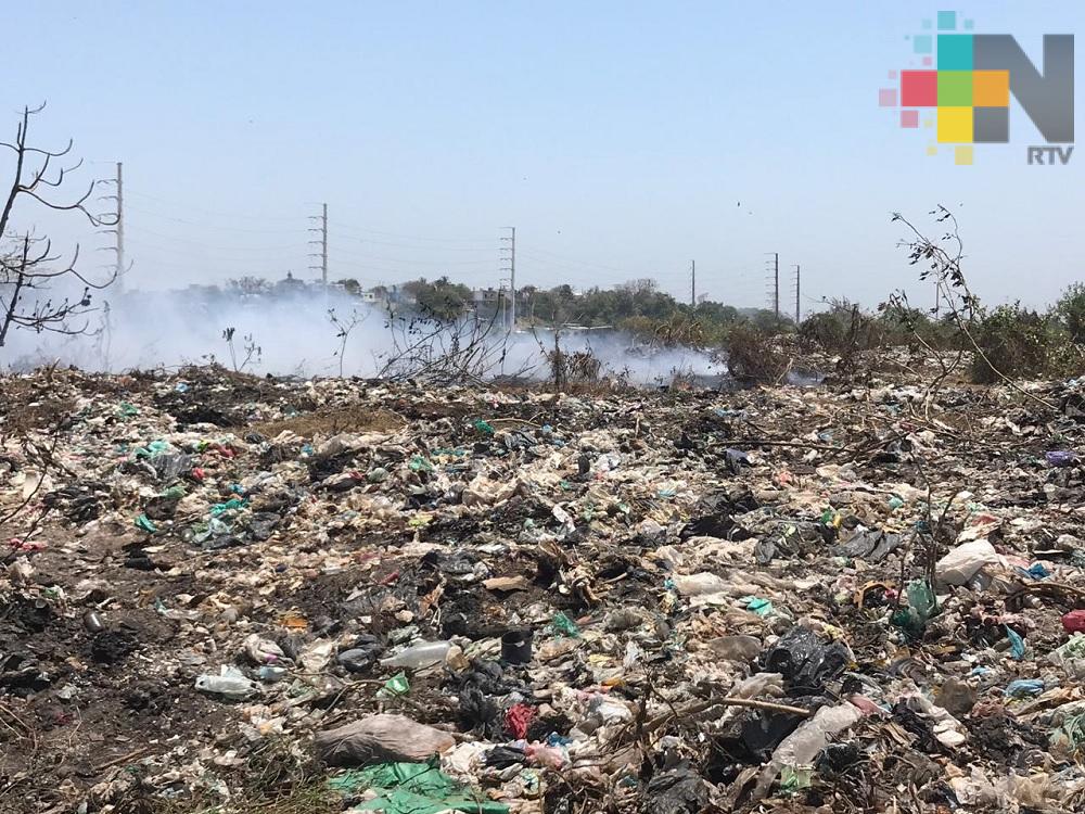 Vuelve a incendiarse exbasurero de Coatzacoalcos