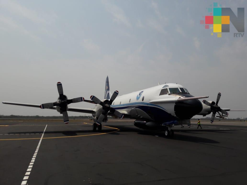 Aviones Cazahuracanes llegaron a Veracruz