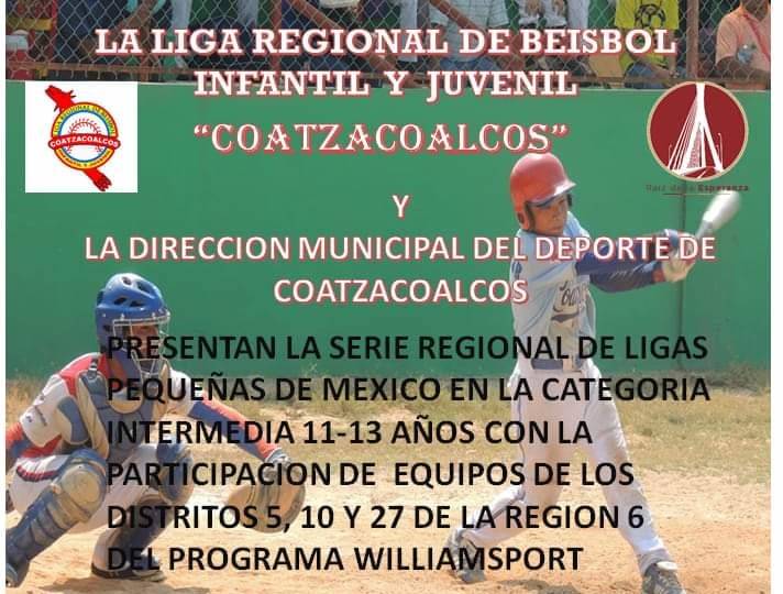 Coatzacoalcos recibirá Serie Regional de Ligas Pequeñas