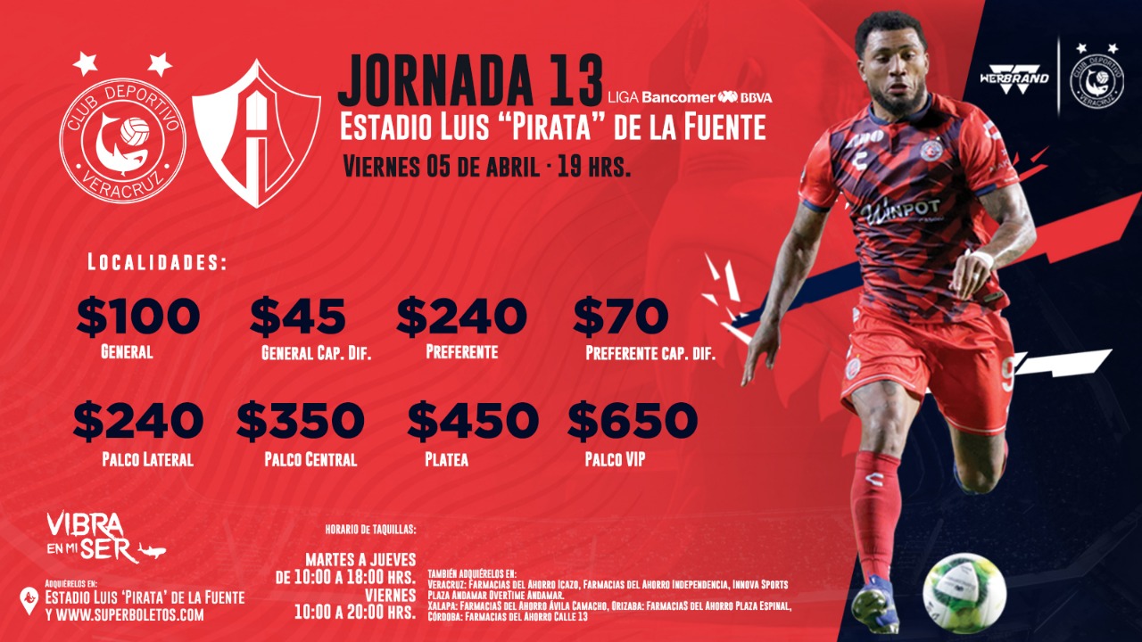 Boletos a mitad de precio para el Tiburones vs Atlas