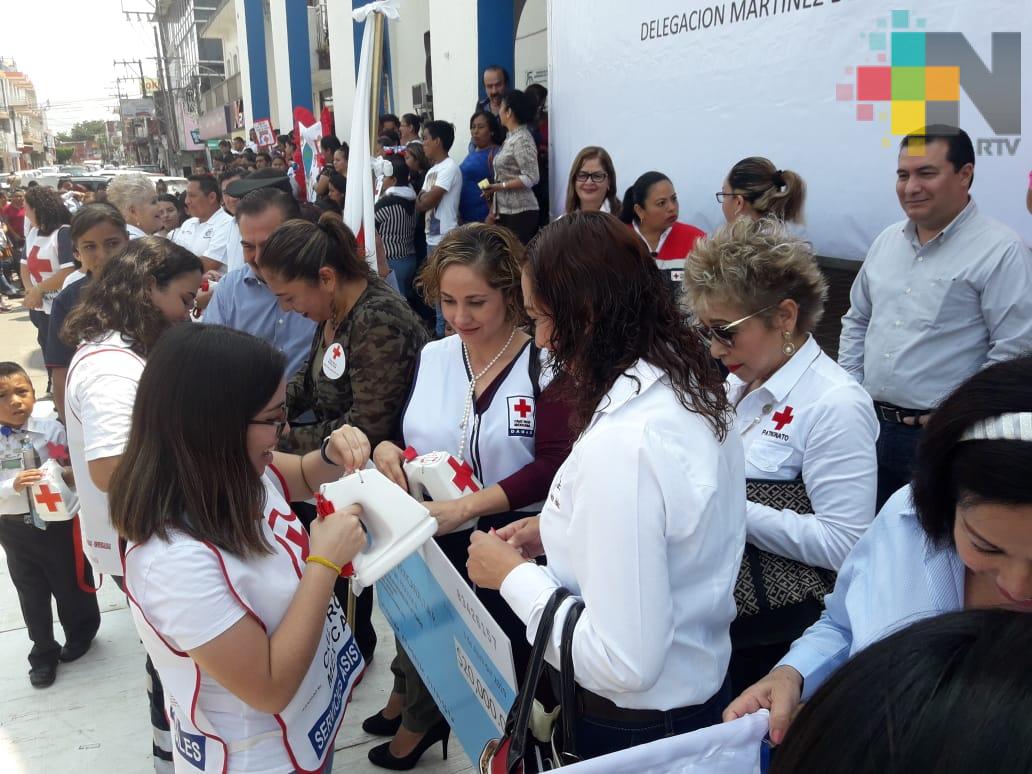 Inicia colecta de la Cruz Roja en Martínez de la Torre