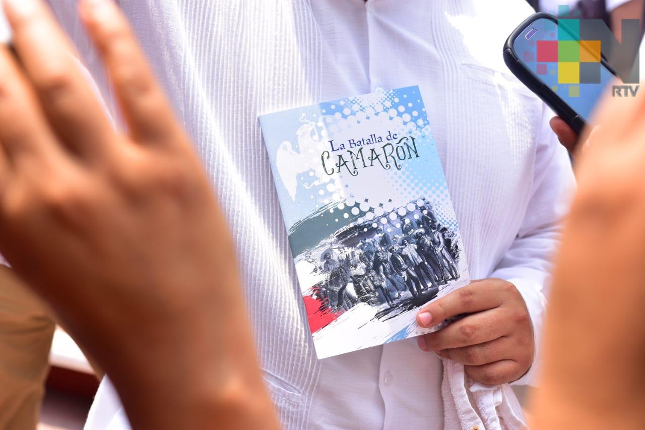 Difunden SEV y SEGOB el libro “La Batalla de Camarón”