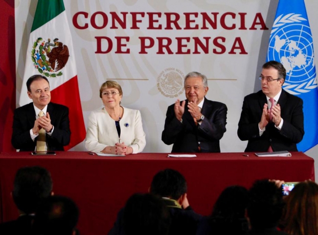 México y ONU firman acuerdo de derechos humanos para formación de la Guardia Nacional