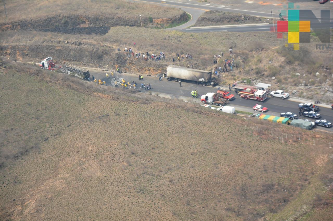Gobierno de Veracruz brinda atención a lesionados por accidente en Maltrata