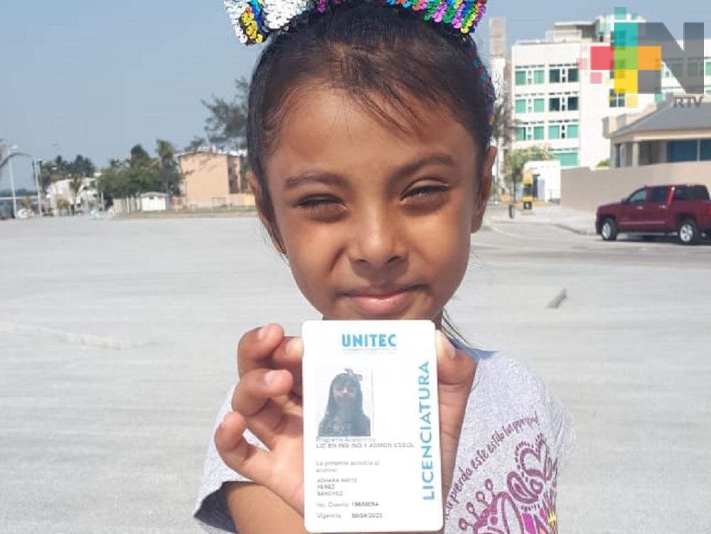 Niña veracruzana es invitada a cursar una estancia en la NASA; pide apoyo