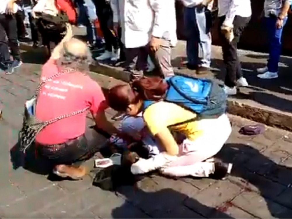 Balean a manifestantes en Centro de Cuernavaca; reportan heridos