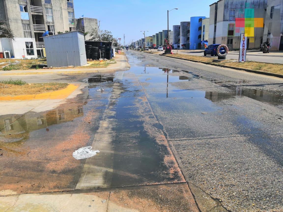 Piden resolver problema de aguas negras en la colonia Villas San Martín en Coatzacoalcos