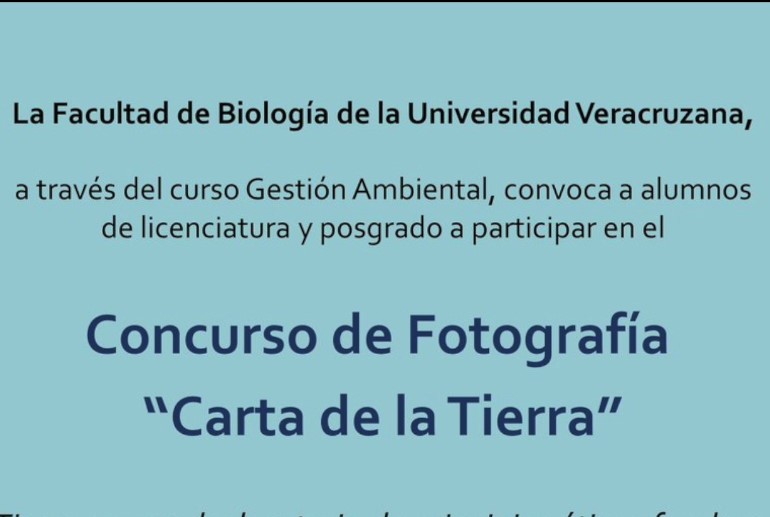 UV invita a participar en concurso de fotografía “Carta de la tierra”