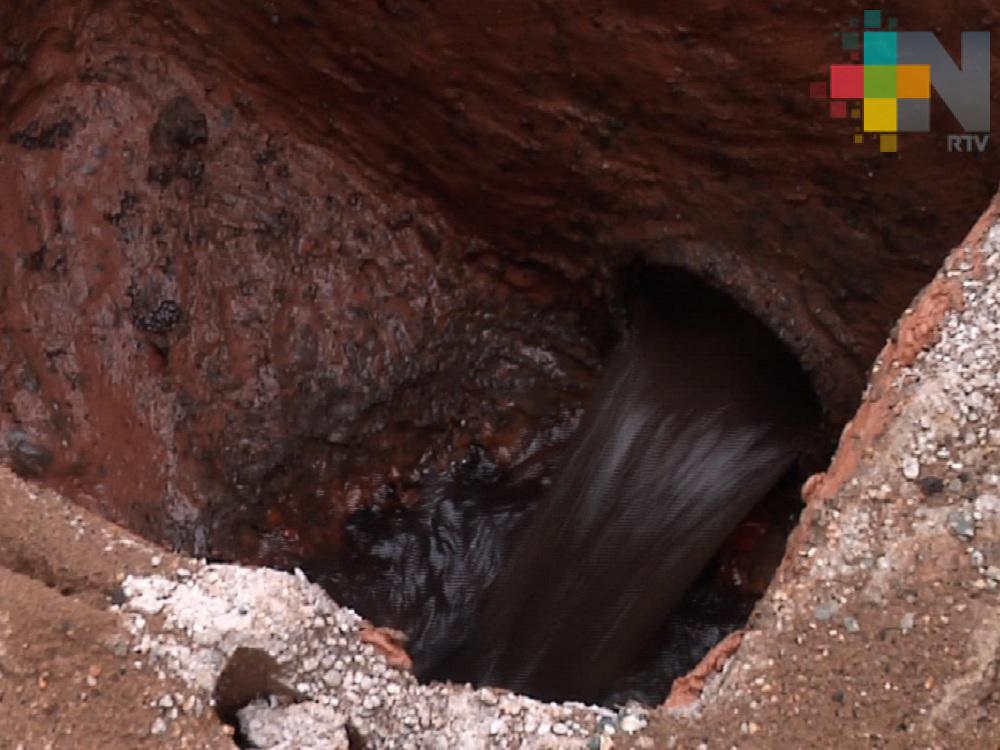 En Coatzacoalcos se atienden semanalmente 45 brotes de aguas negras