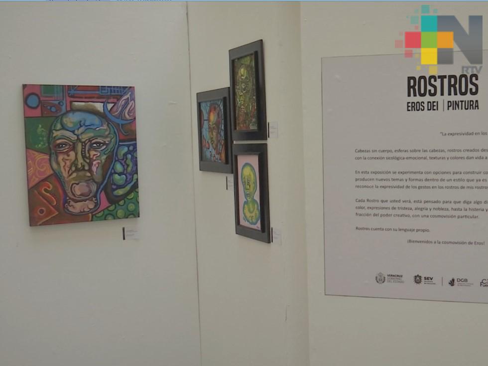 Invitan a conocer la propuesta plástica de Eros Dei en la biblioteca Carlos Fuentes