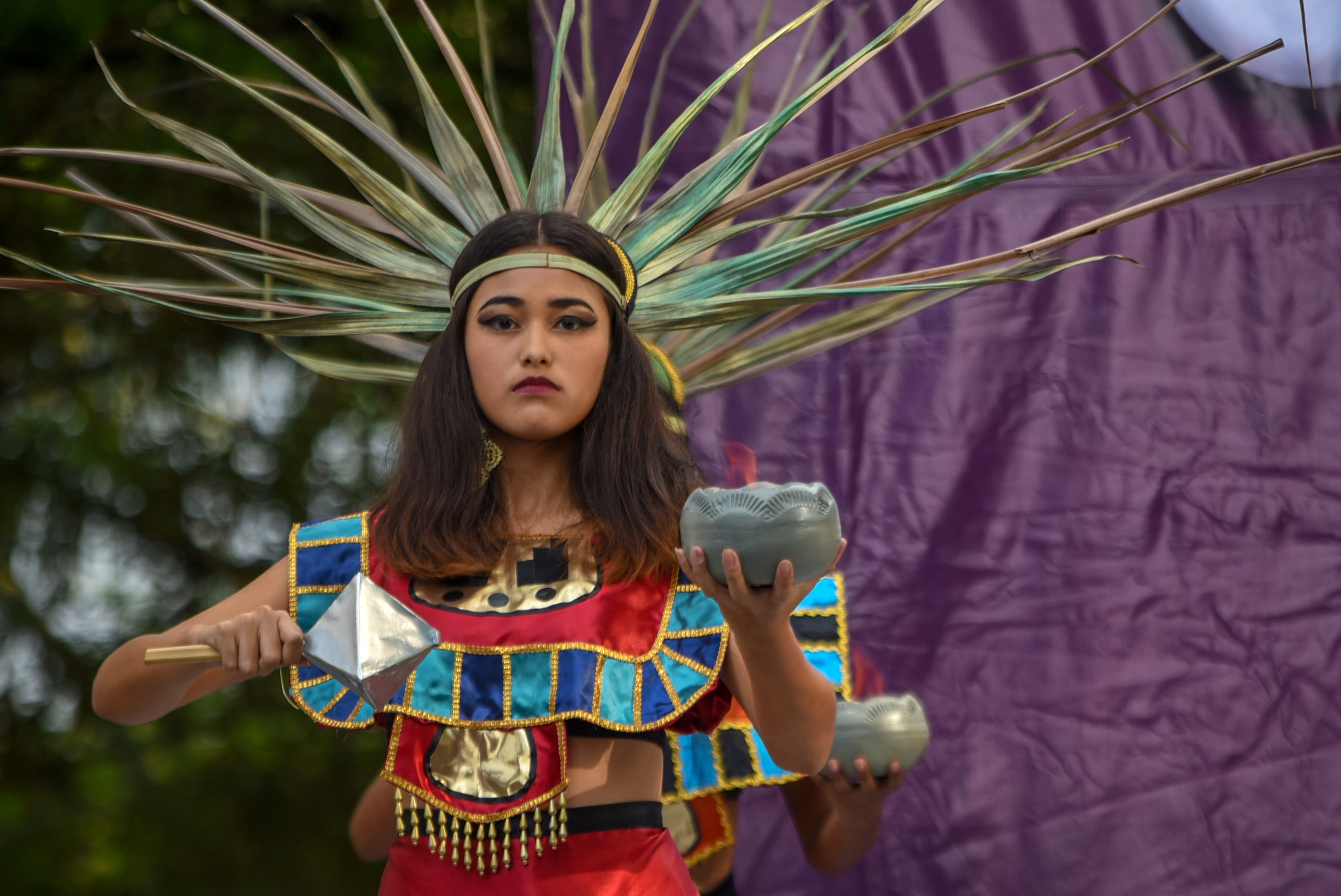 Segundo Festival de Danzas, en el parque Benito Juárez
