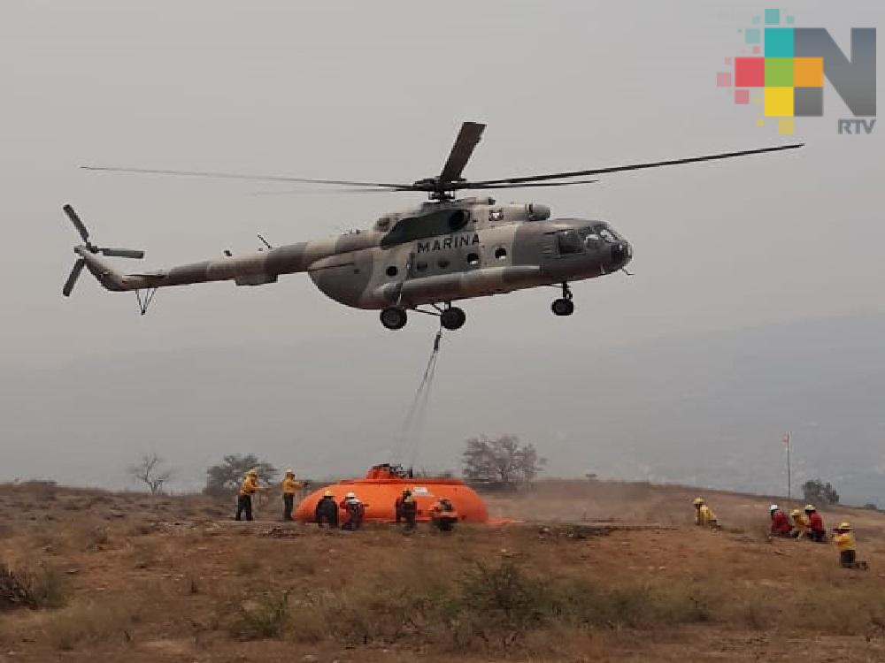 López Obrador lamenta caída de helicóptero de Marina que combatía incendio forestal