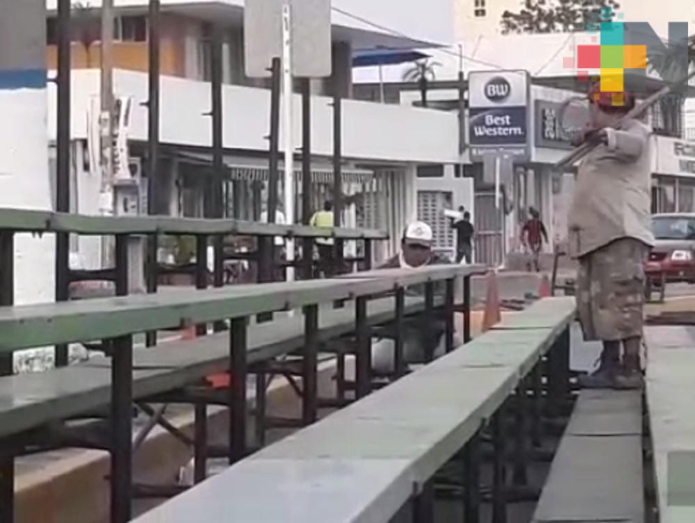 Listas gradas para Carnaval de Tuxpan