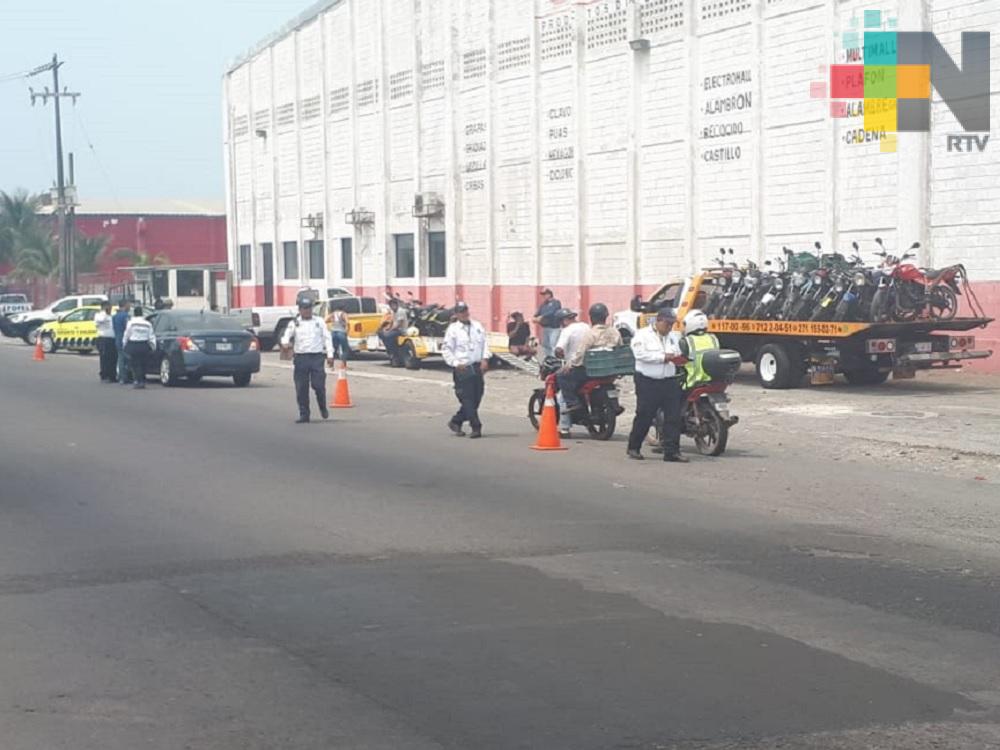 Inicia operativo de revisión de motocicletas en Medellín de Bravo
