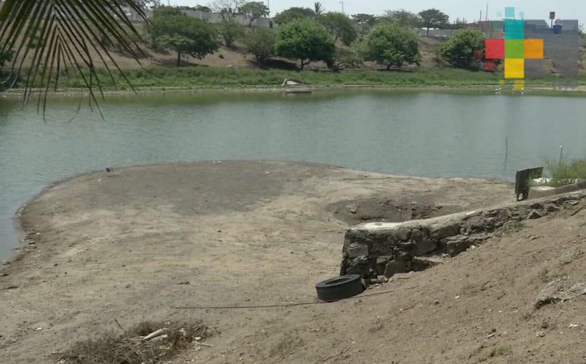 También resiente el estiaje la laguna del Encanto de Veracruz