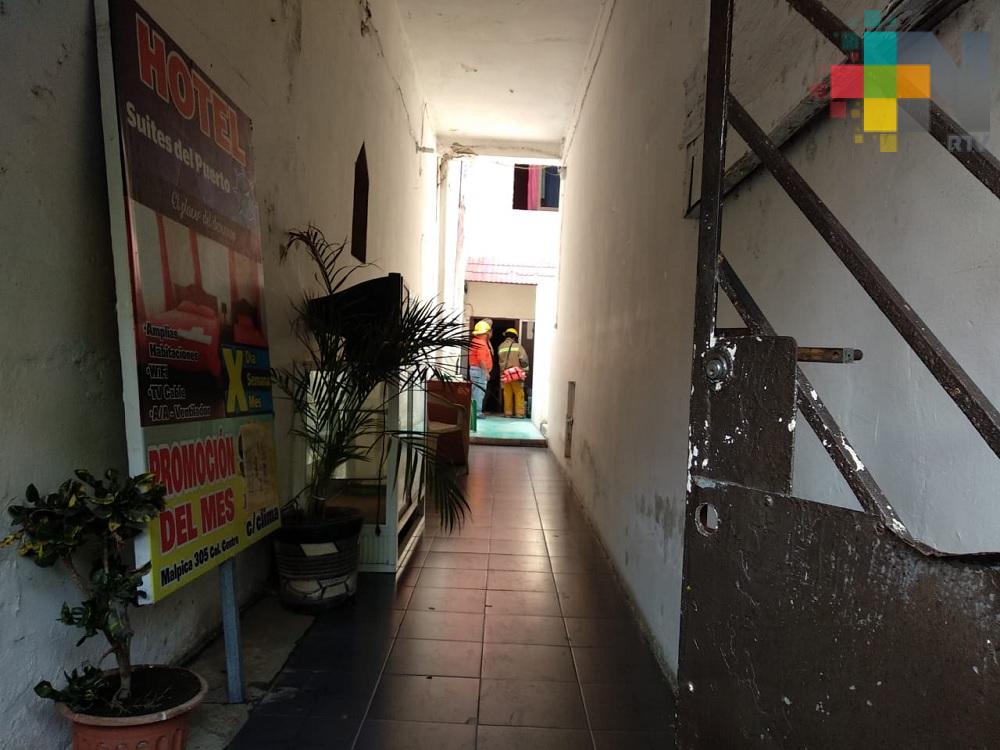 Mantenimiento en aire acondicionado provoca explosión en hotel de Coatzacoalcos
