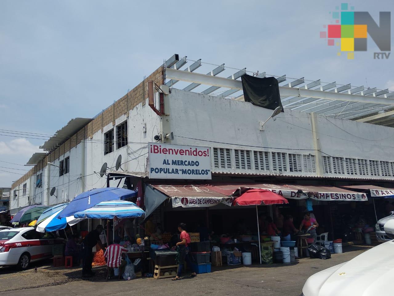 En tres semana concluirá cambio de techo del mercado Morelos en Coatzacoalcos