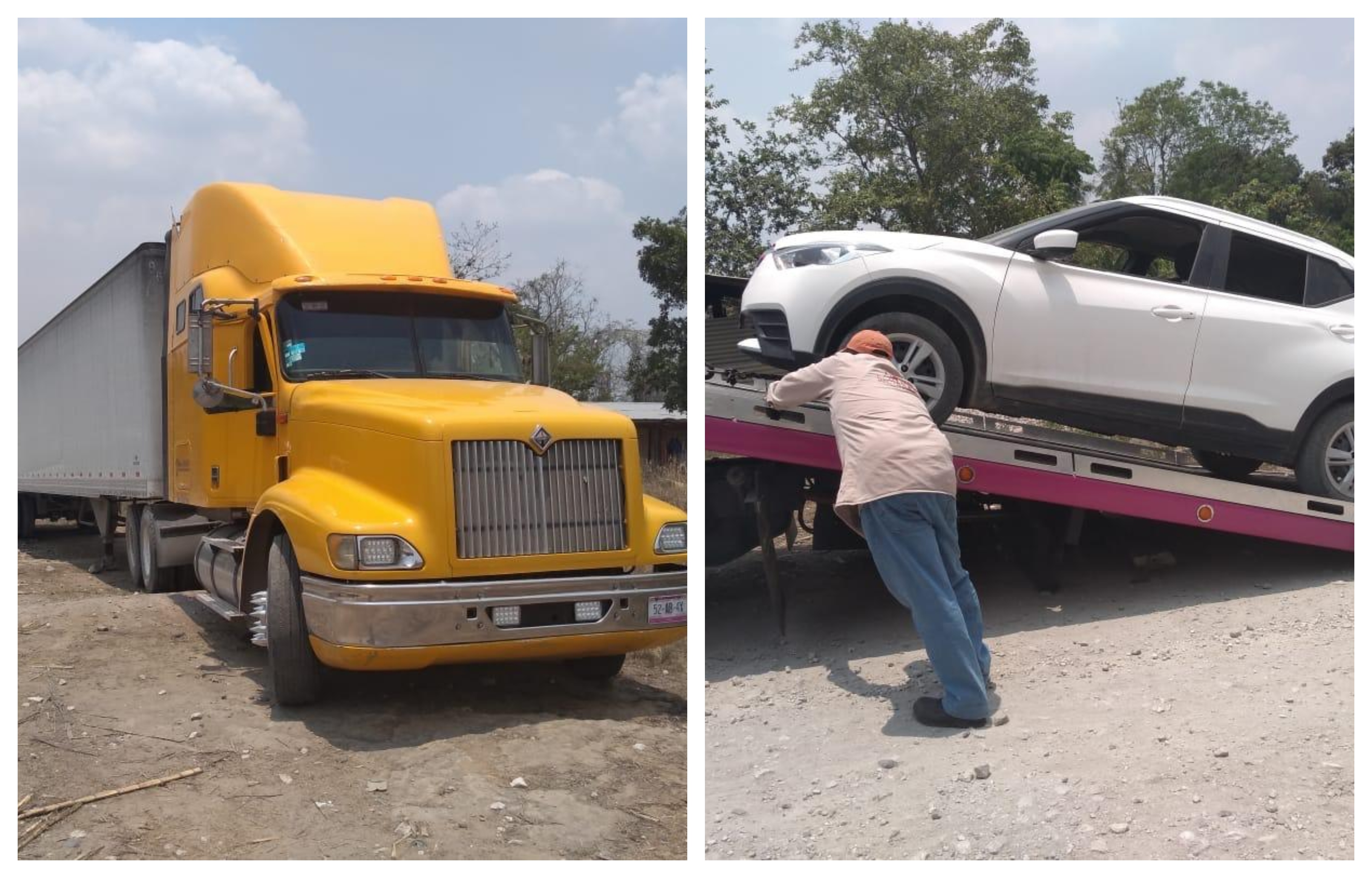 Recuperan SSP y Policía Federal vehículos robados, en Omealca