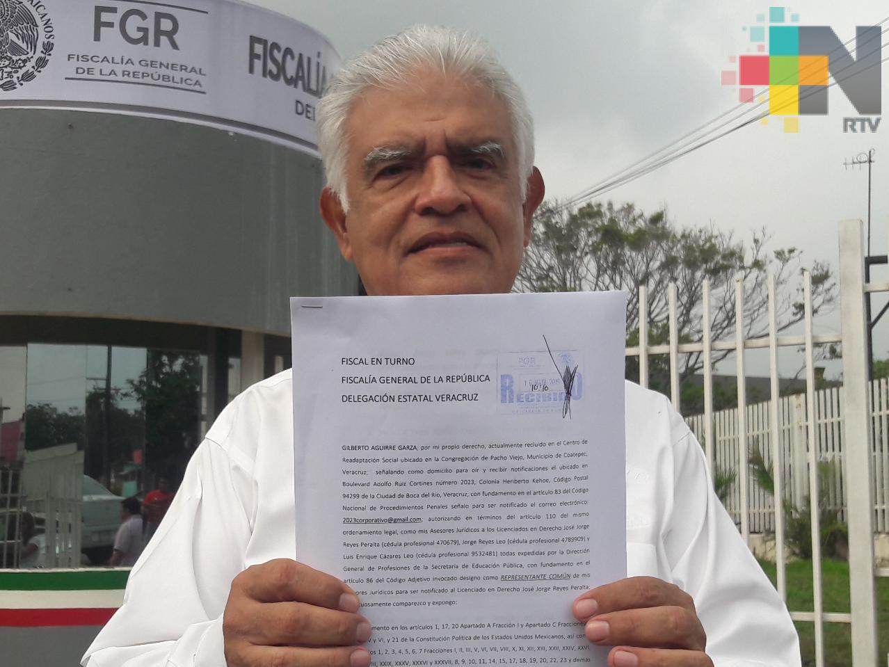 Jorge Reyes Peralta denunció ante la FGR a Yunes Linares, Winckler y otros