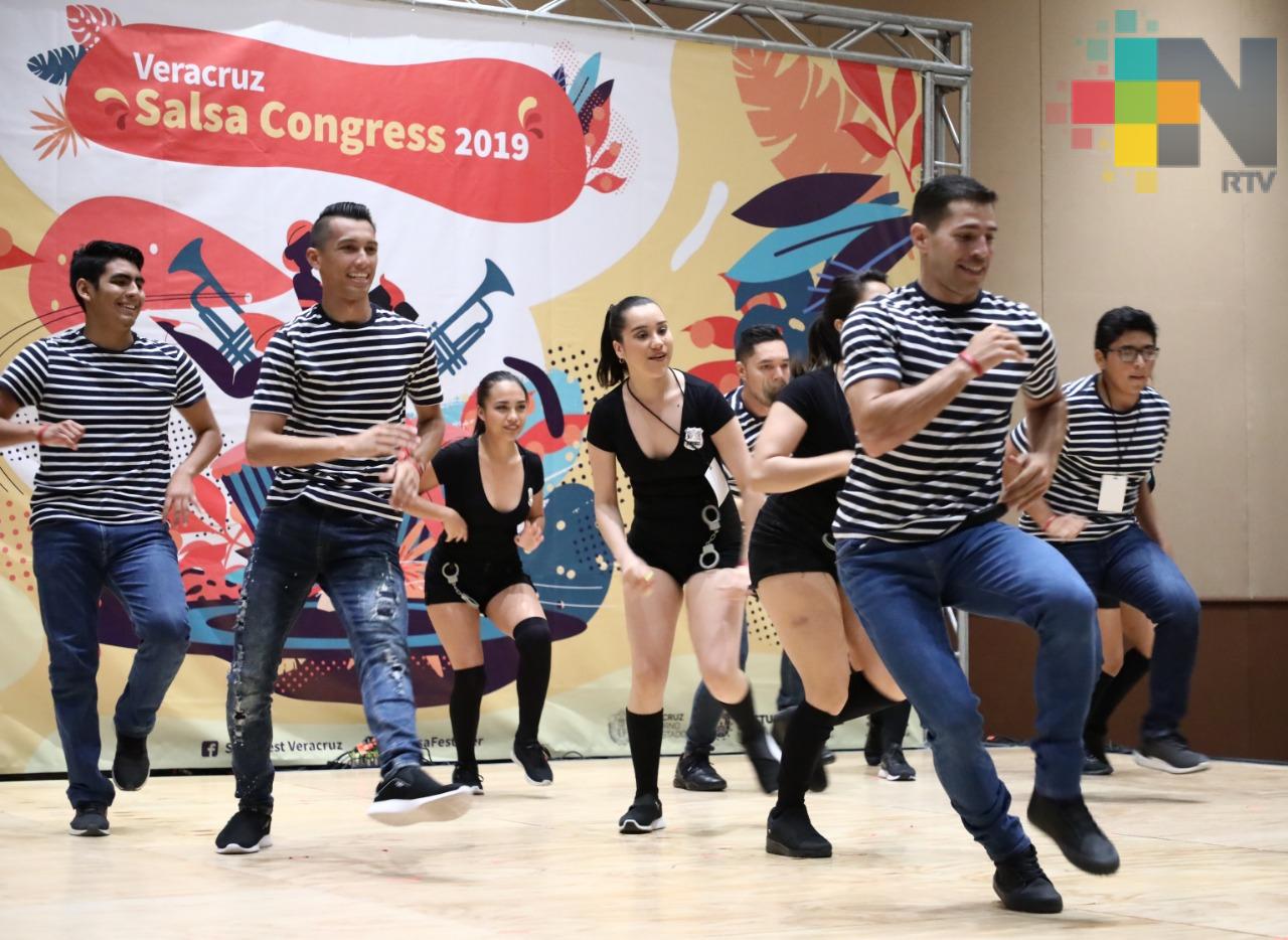 Un éxito el concurso de baile de casino, en el Salsa Congress Veracruz