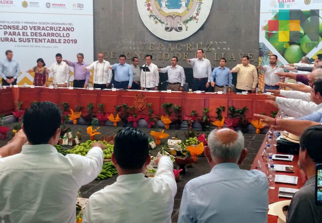 Toma protesta Consejo Veracruzano para el Desarrollo Rural Sustentable