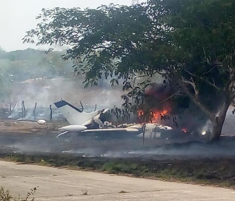 Se accidenta aeronave en Tres Valles