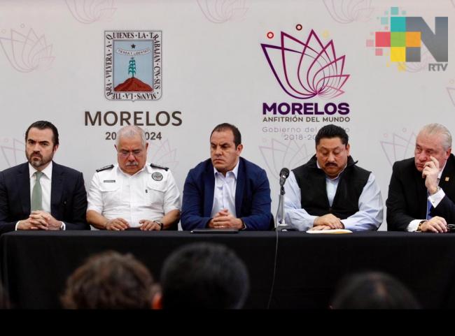 Autoridades de Morelos reforzarán vigilancia en el estado tras balacera