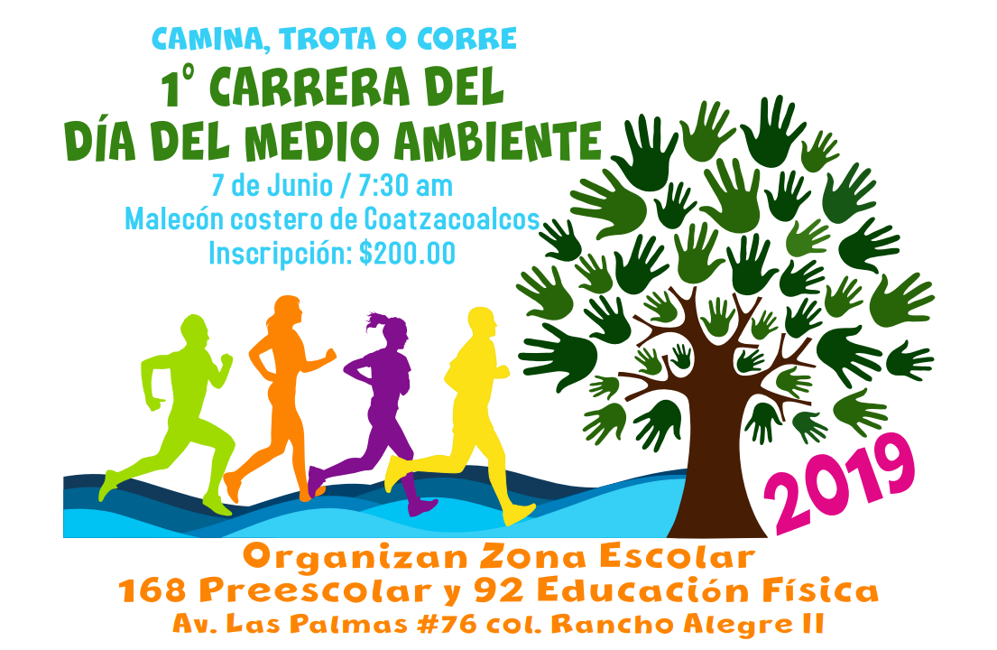 Convocan a Carrera Día del Medio Ambiente en Coatzacoalcos