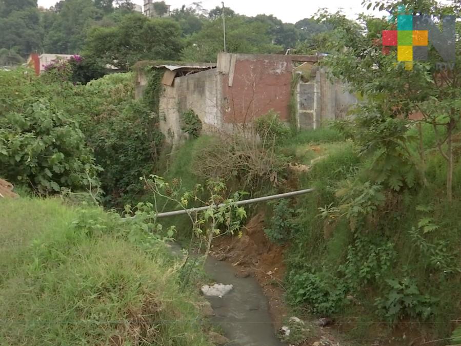 Lluvia deja afectaciones en colonia Manantiales de Xalapa