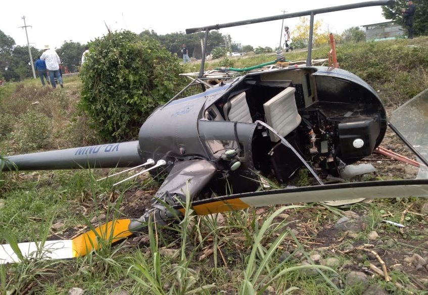 Accidente de helicóptero en Puente Nacional