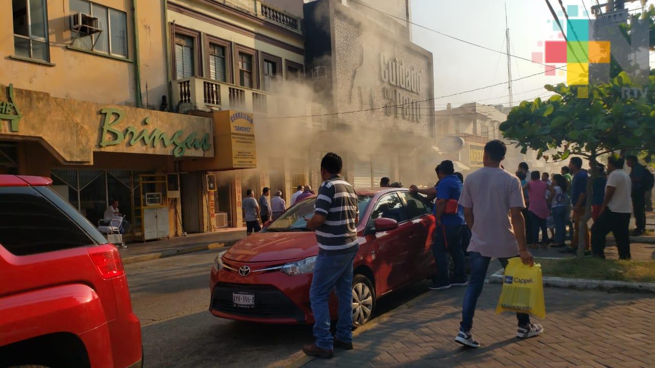 Incendio en joyería de Coatzacoalcos; no hay lesionados
