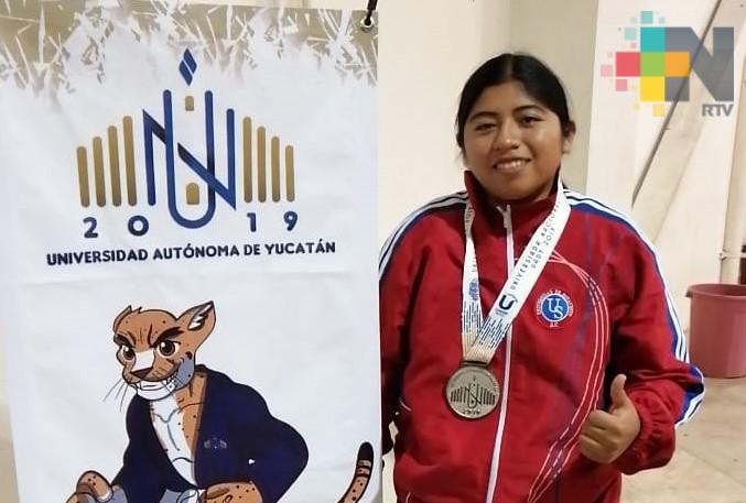 Emerith Magaña ganó plata en judo de Universiada Nacional 2019