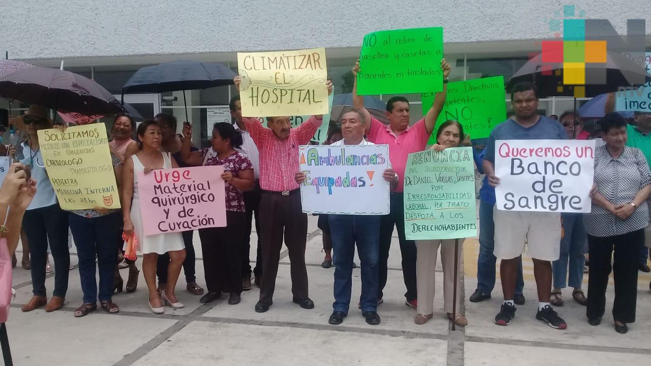 Piden docentes que mejoren instalaciones del ISSSTE en Tuxpan
