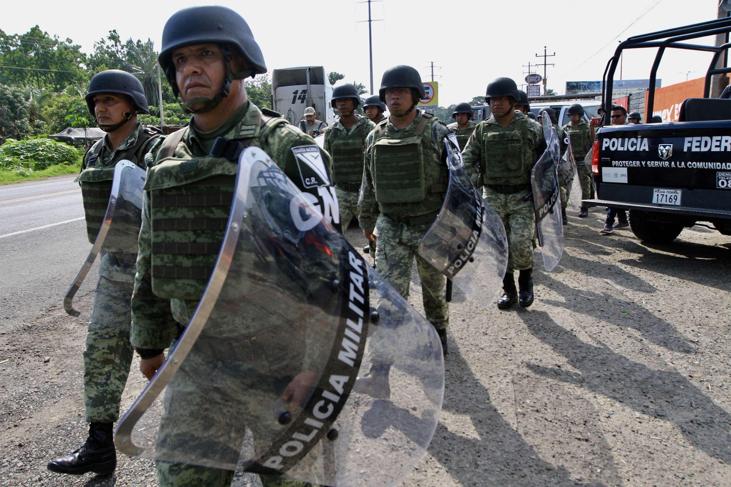 Llegan a Xalapa 170 elementos de la Guardia Nacional
