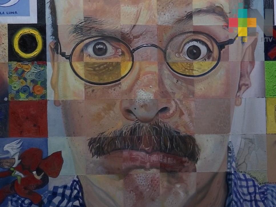 Actor Mauricio Castillo expone su trabajo plástico por primera vez en Xalapa