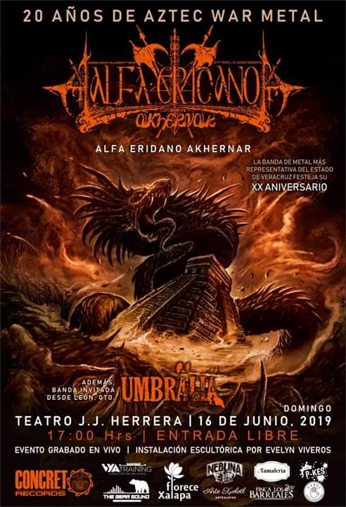 La banda xalapeña Alfa Eridano Akhernar celebrará su XX aniversario en el Teatro J.J. Herrera