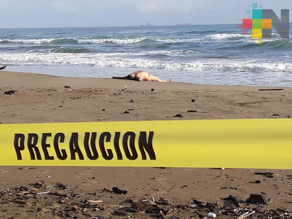 Aparece hombre muerto en playas de Coatzacoalcos