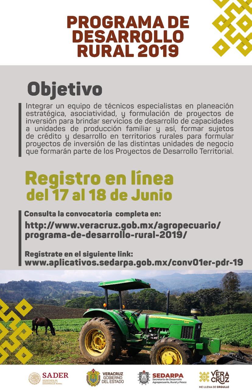 Abre Sedarpa convocatoria para técnicos especialistas