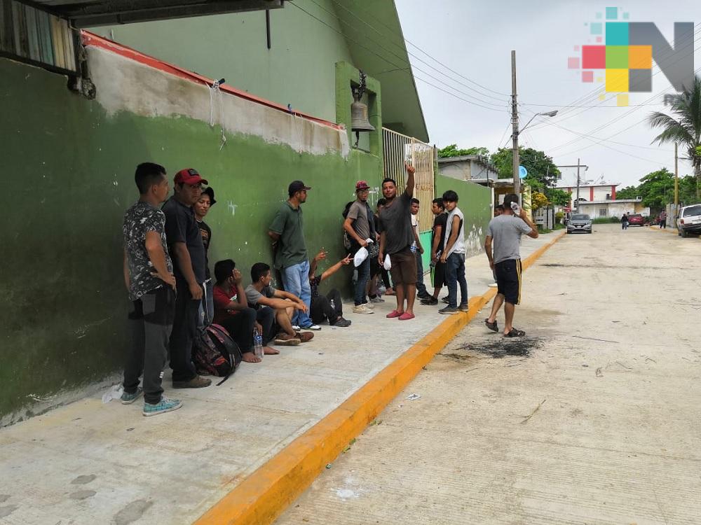 Casa del Migrante de la Diócesis de Coatzacoalcos a su máxima capacidad