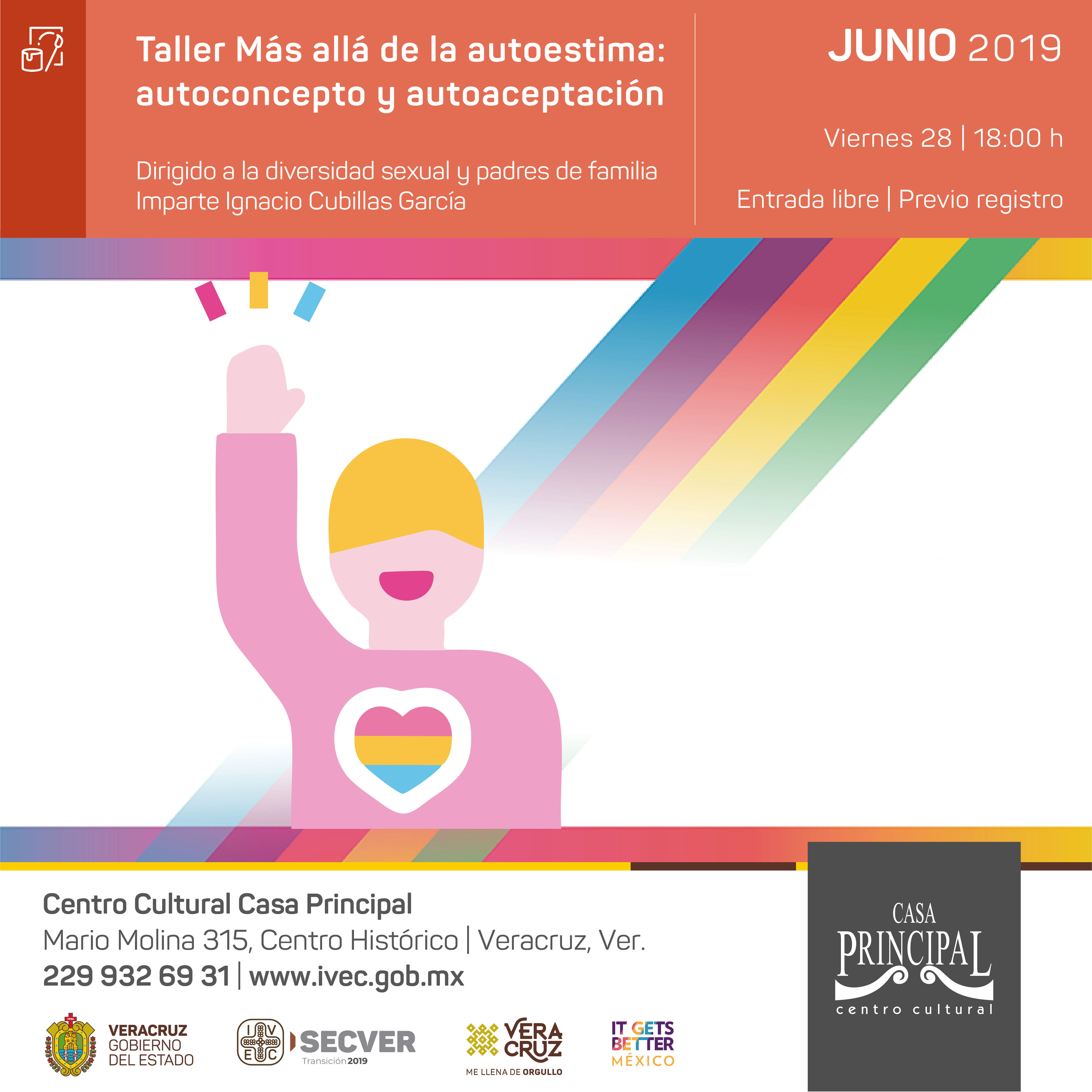 Invita Casa Principal a conferencia sobre autoestima y comunidad LGBT+