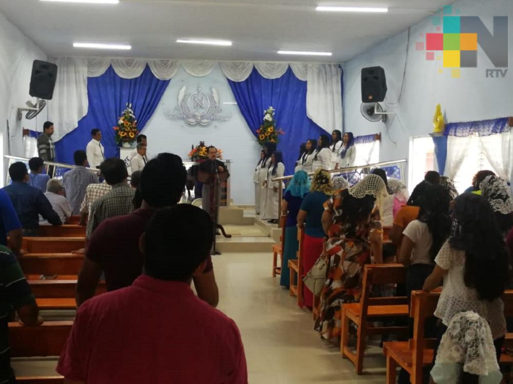 Integrantes de la Luz del Mundo de Coatzacoalcos refrendan su confianza en su líder