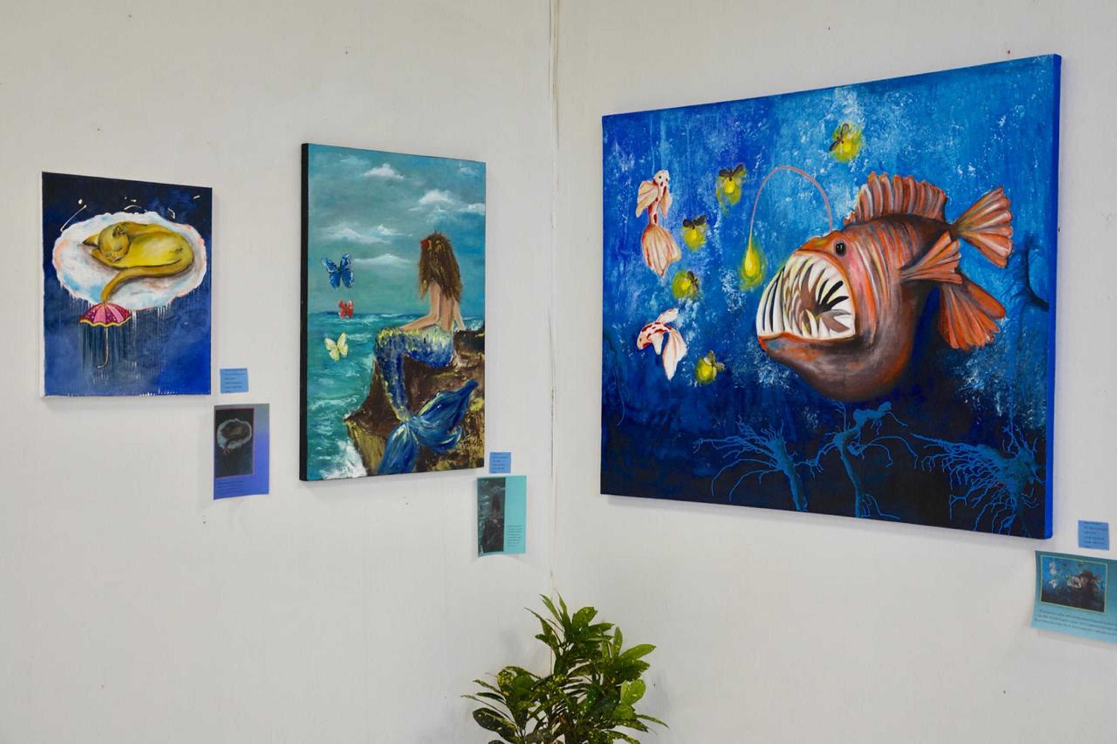 Muestra pictórica de Inés Barreda y Yuki Chan, en el Palacio Legislativo