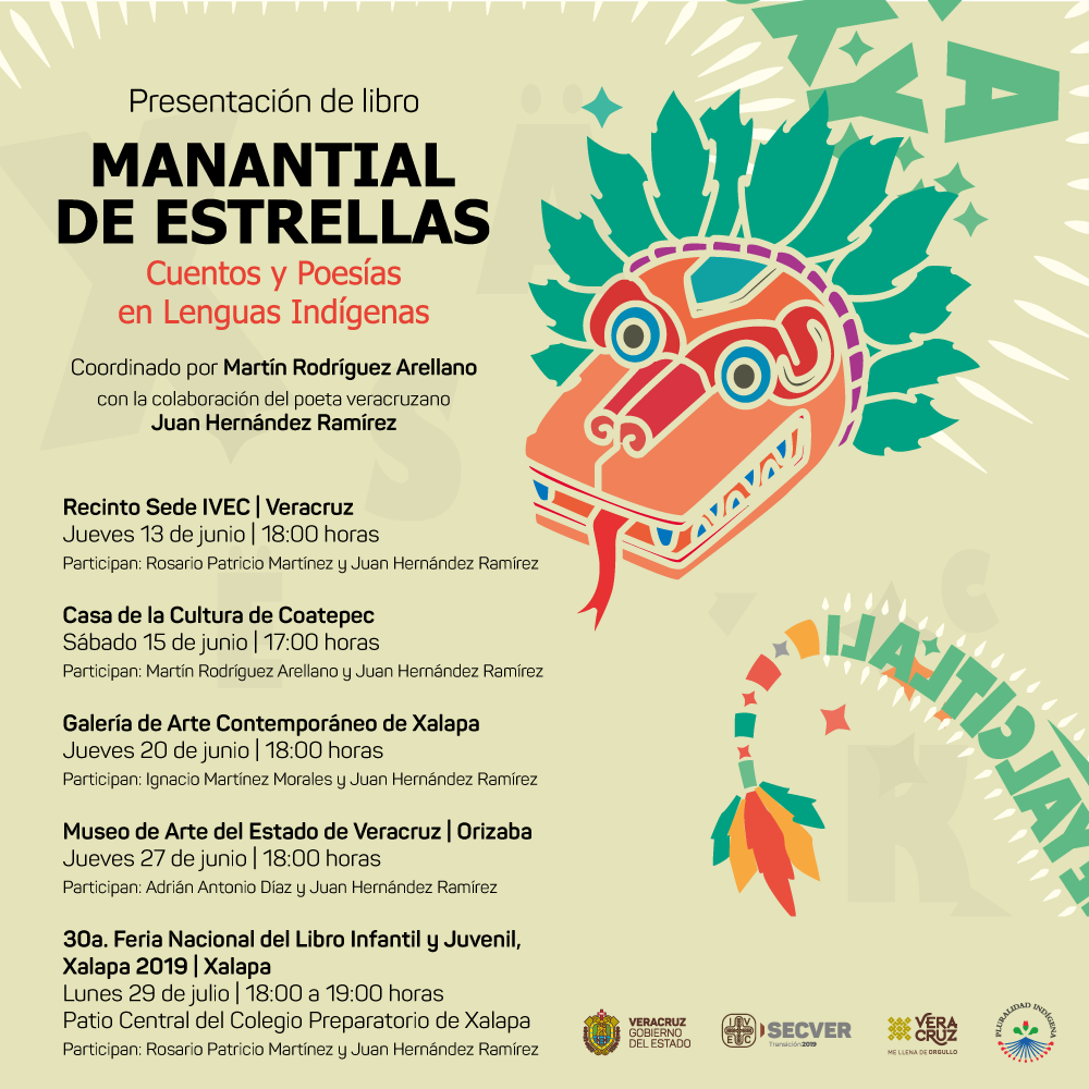 Presenta IVEC libro “Manantial de Estrellas”, literatura en lenguas indígenas