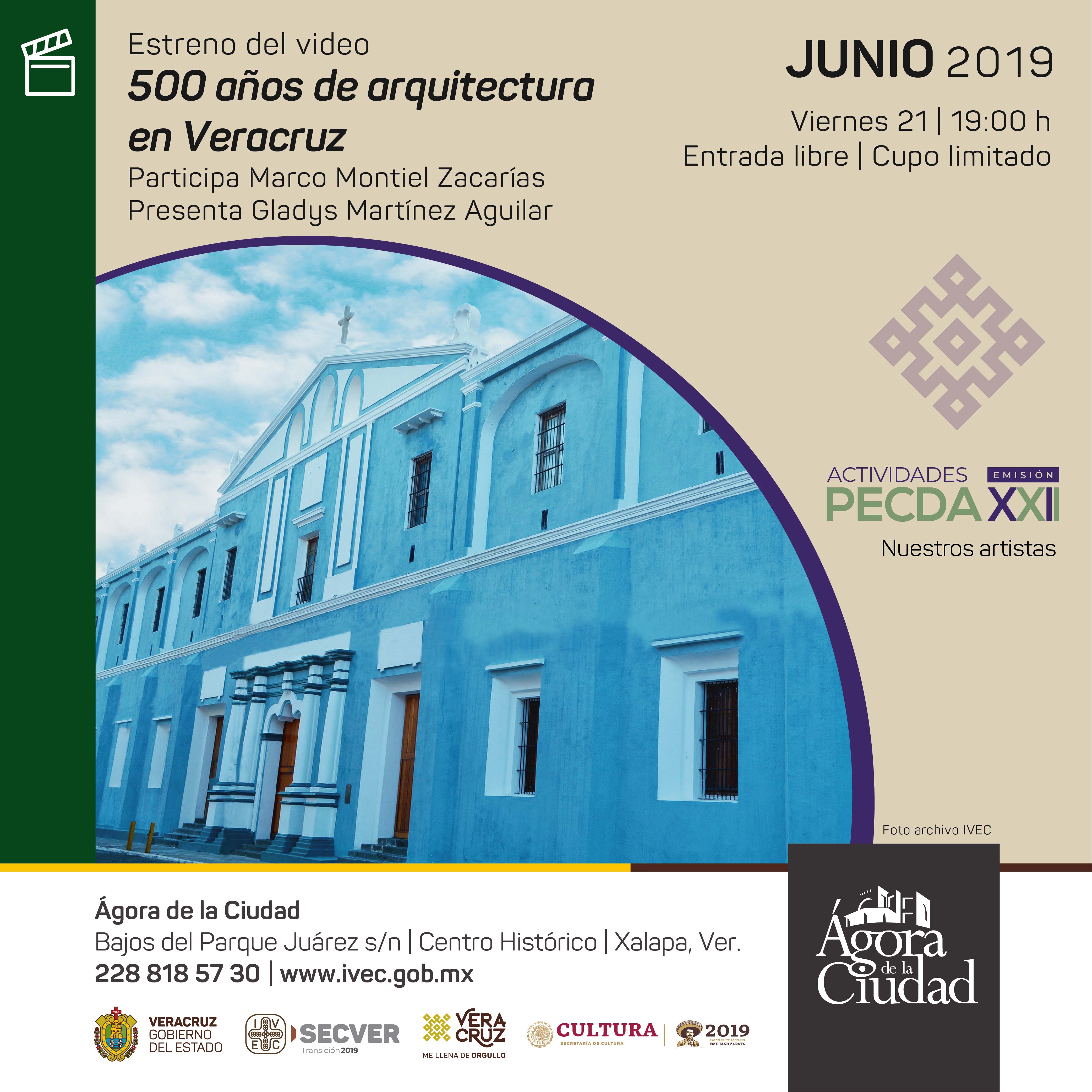 Presenta IVEC el audiovisual 500 Años de arquitectura en Veracruz