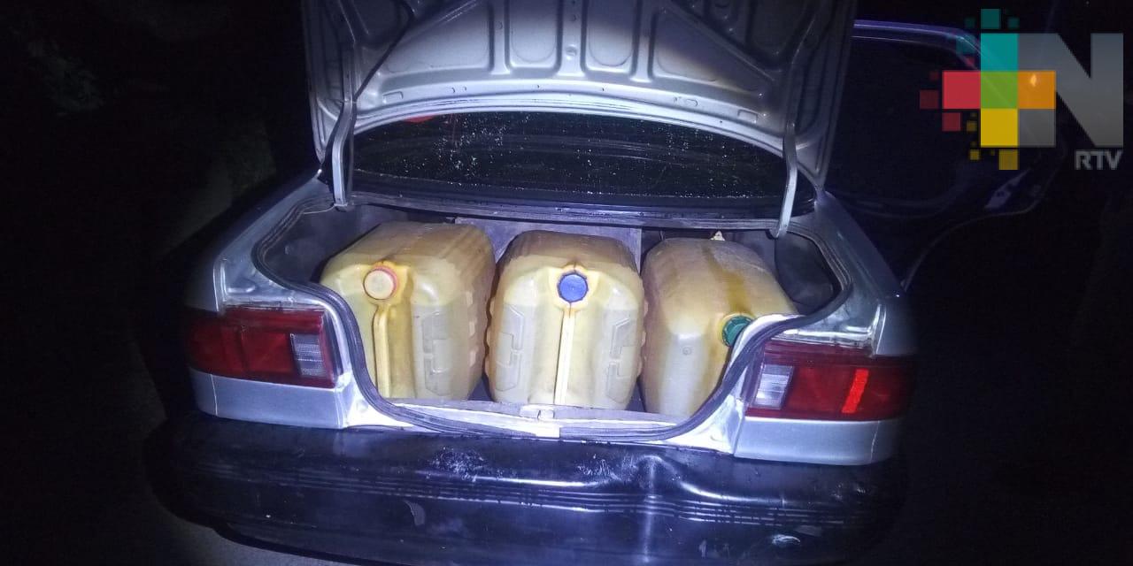 Aprehende SSP a sujeto que transportaba 400 litros de hidrocarburo